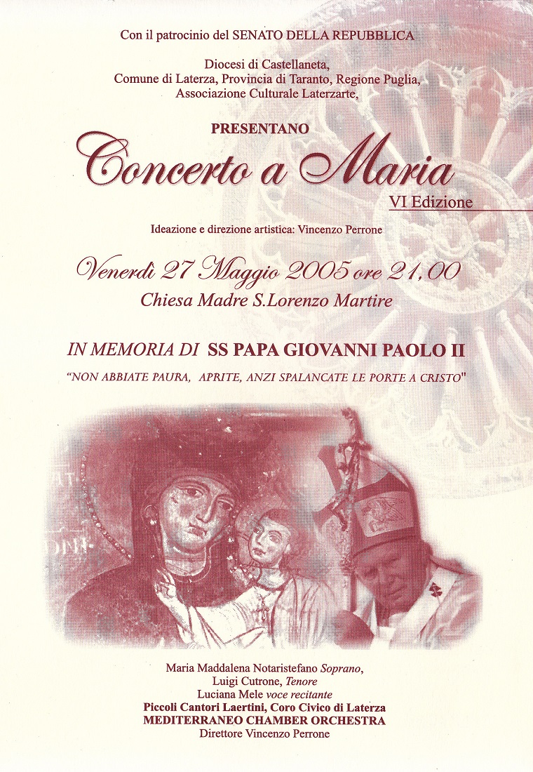 VI Edizione del Concerto a Maria